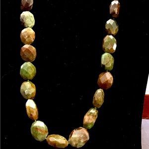 NWOT Beautiful Stone Necklace from Coldwater Creek in green and browns